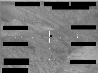 FBI sensor frame A3 - dark sphere precisely centred on the crosshair